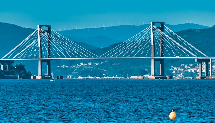 Imagen del puente de Pontevedra